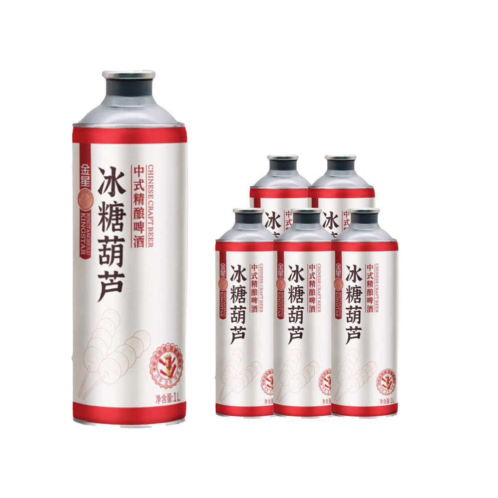 整箱】网红啤酒金星中式精酿啤酒冰糖葫芦1L*6瓶装- Umall今日优选