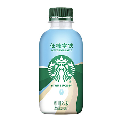 星巴克 星小咖 低糖 拿铁 200ml
