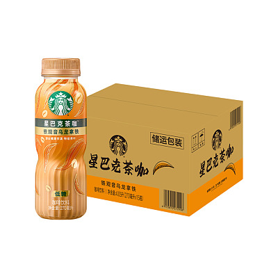 【整箱】星巴克 茶咖 铁观音乌龙拿铁 270ml*15瓶装