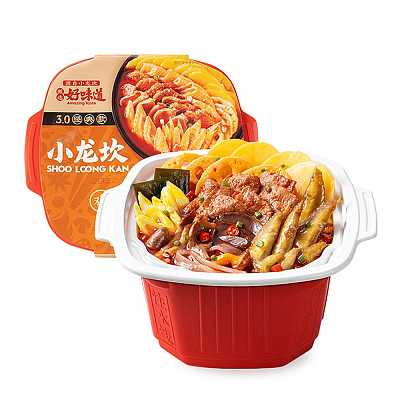 小龙坎 牛肉鸡翅方便火锅 418g
