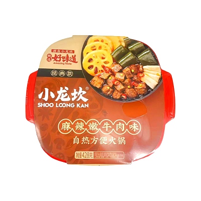 小龙坎 自热方便火锅 麻辣嫩牛肉味 428g