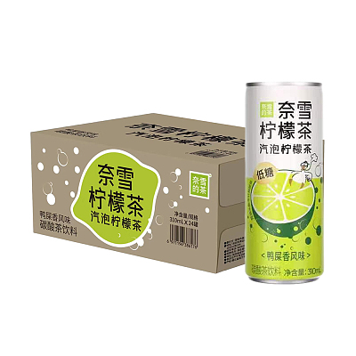 【整箱】奈雪的茶 鸭屎香气泡柠檬茶 310ml*24罐