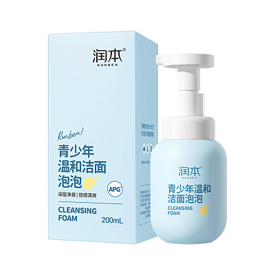 润本 青少年温和洁面泡泡 200ml