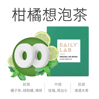 DailyLab 360车载 香片补充装 柑橘想泡茶 2片入