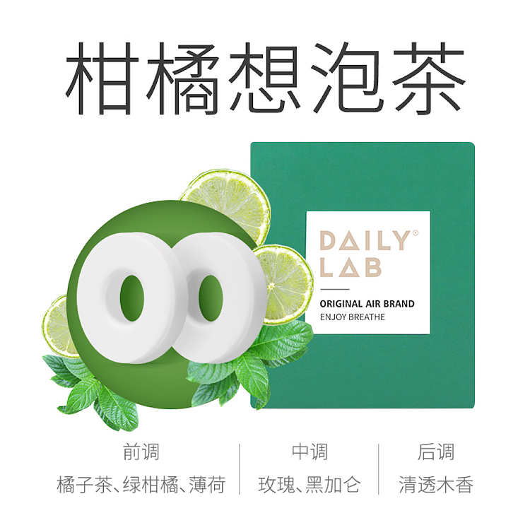 dailylab360-car-fragrance-tablet-refill-citrus-think-brew-tea-2-tablets-included-1