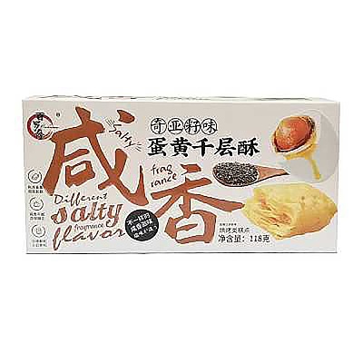 百罗萨 蛋黄千层酥 奇亚籽味 118g