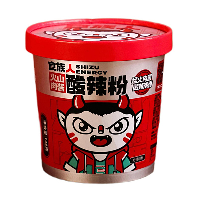 食族人 火山肉酱 酸辣粉桶装 133g