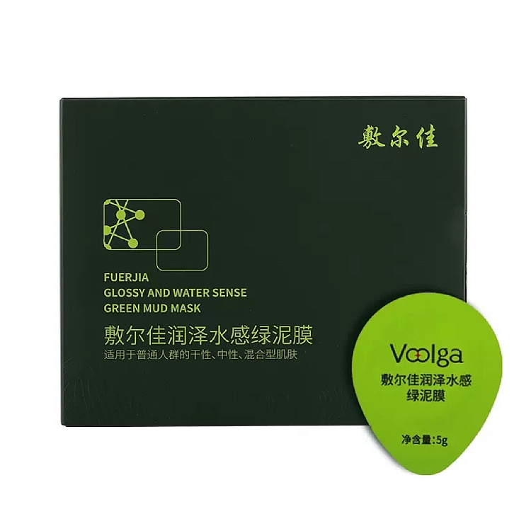shikarjah-makeup-size-moisturizing-water-sense-green-mud-mask-5g8-pieces-40g-2