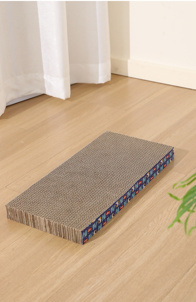 harvard-single-sided-double-slotted-triangle-corrugated-cat-scratching-board-with-bell-10