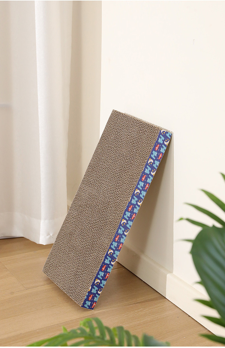 harvard-single-sided-double-slotted-triangle-corrugated-cat-scratching-board-with-bell-9