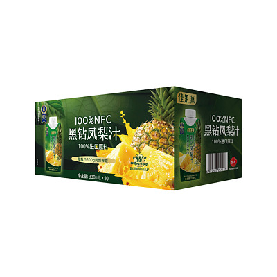 【全澳独家】山姆专供 佳果源 100%NFC 黑钻凤梨汁 330ml*10瓶