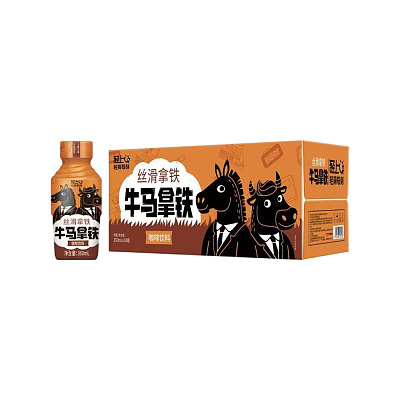 【整箱】轻上 牛马拿铁 丝滑拿铁风味 360ml*18