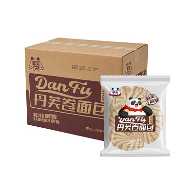 【国内直采】零食很忙专供 整箱 享芙 丹芙卷面包 巧克力味 36g*20袋
