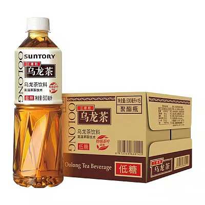 【整箱】三得利 乌龙茶 低糖 500ml*15瓶/箱