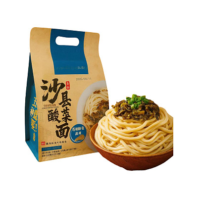 亿松 沙县清汤酸菜面 585g