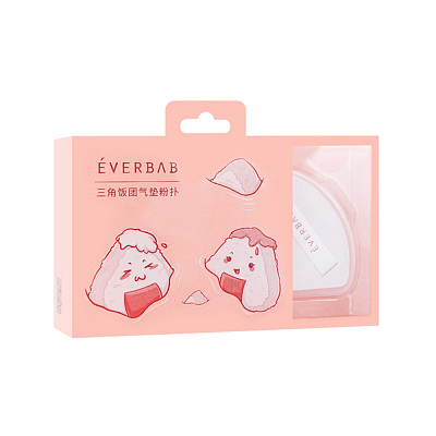 Everbab 艾蓓拉 三角饭团气垫粉扑 两只装