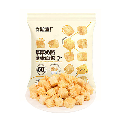食验室 厚厚奶酪 面包丁 牛奶泡鲁达味 30g