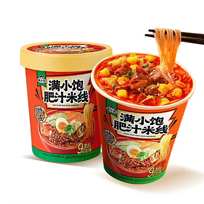 满小饱 肥汁米线 炸酱骨汤 激酸激辣味 112.6g