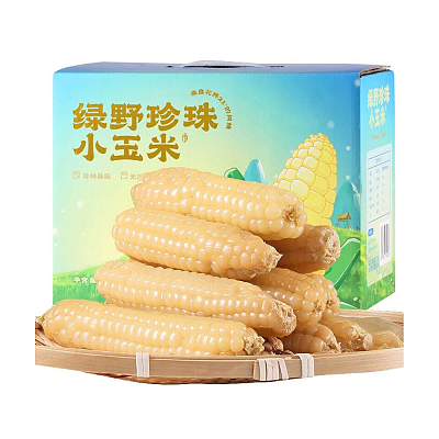 云养尚品 绿野珍珠白糯小玉米 2kg