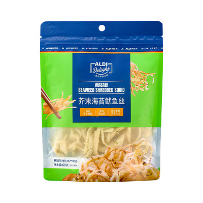 【全澳独家】奥乐齐(中国) Delight 系列 芥末海苔鱿鱼丝60g