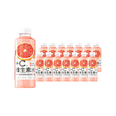 【整箱】果子熟了 维生素饮料 西柚风味 550ml*15瓶装