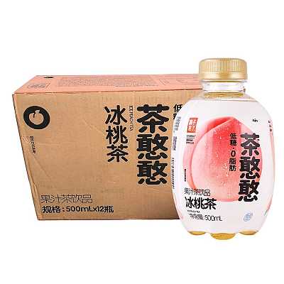 【整箱】果子熟了 茶憨憨 冰桃茶 500ml*12瓶/箱