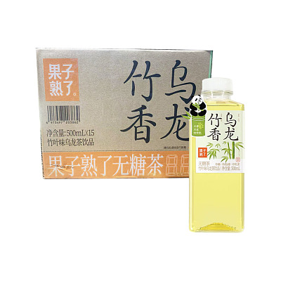 【整箱】果子熟了 竹香乌龙茶 500ml*15瓶/箱