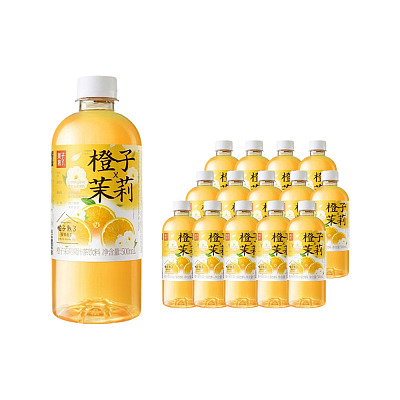 【整箱】果子熟了 橙子茉莉果汁茶 500ml*15