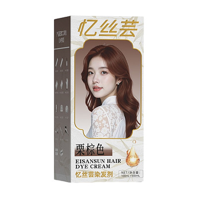 忆丝芸 染发剂A-6栗棕色 100ml*2