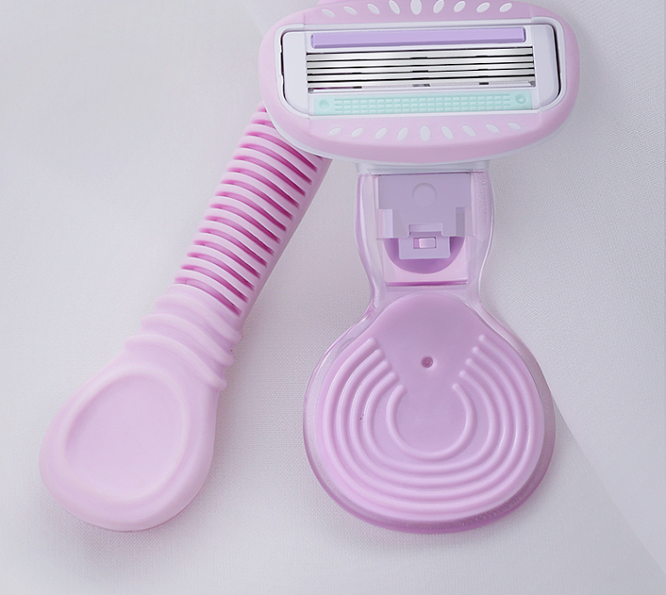 goudy-sensitive-senseless-womens-shaving-razor-long-handle-purple-5