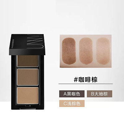 Unny 柔妆持久眉粉 01咖啡棕 0.9g*3