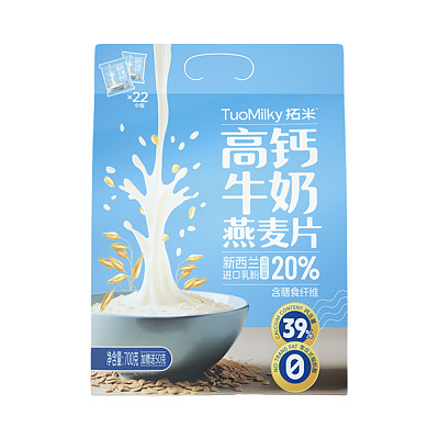拓米 高钙牛奶麦片 700g