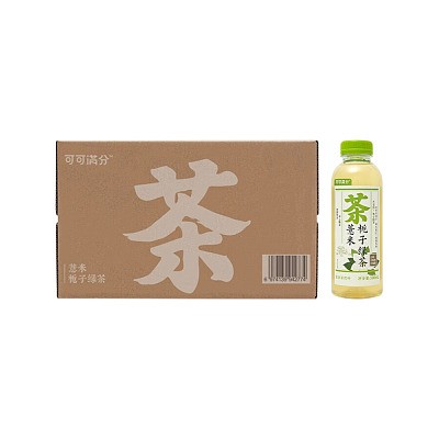 【整箱】可可满分 中式茶饮料 薏米栀子绿茶 500ml*15
