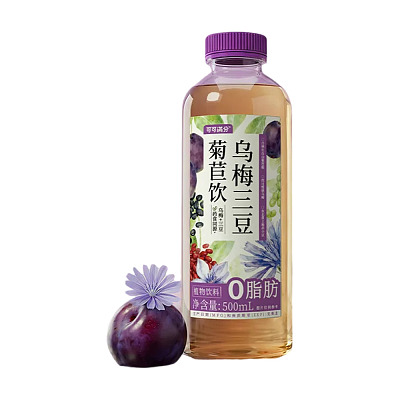 可可满分 乌梅三豆 菊苣饮 500ml