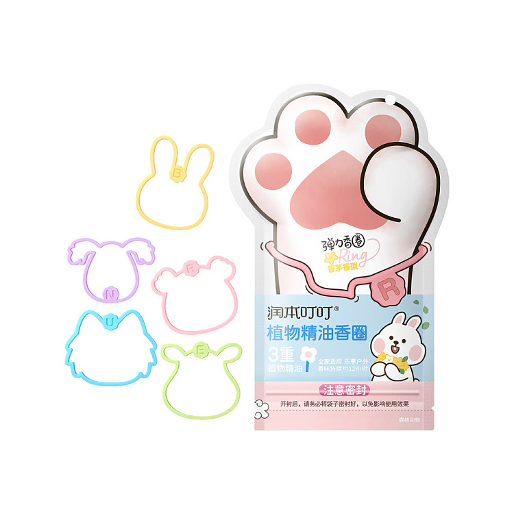 rumoto-tinker-botanical-essential-oil-fragrance-circle-forest-animal-cats-paw-model-citronella-scented-30-strips-1
