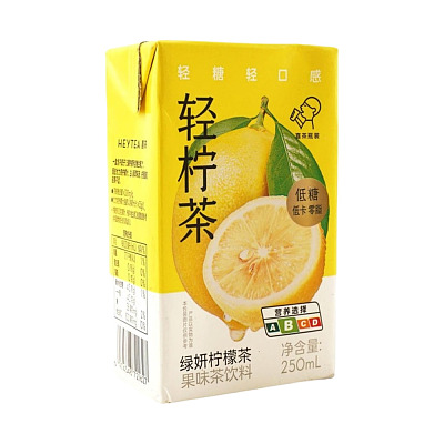 喜茶 轻柠茶 绿妍柠檬茶 纸盒装 250ml