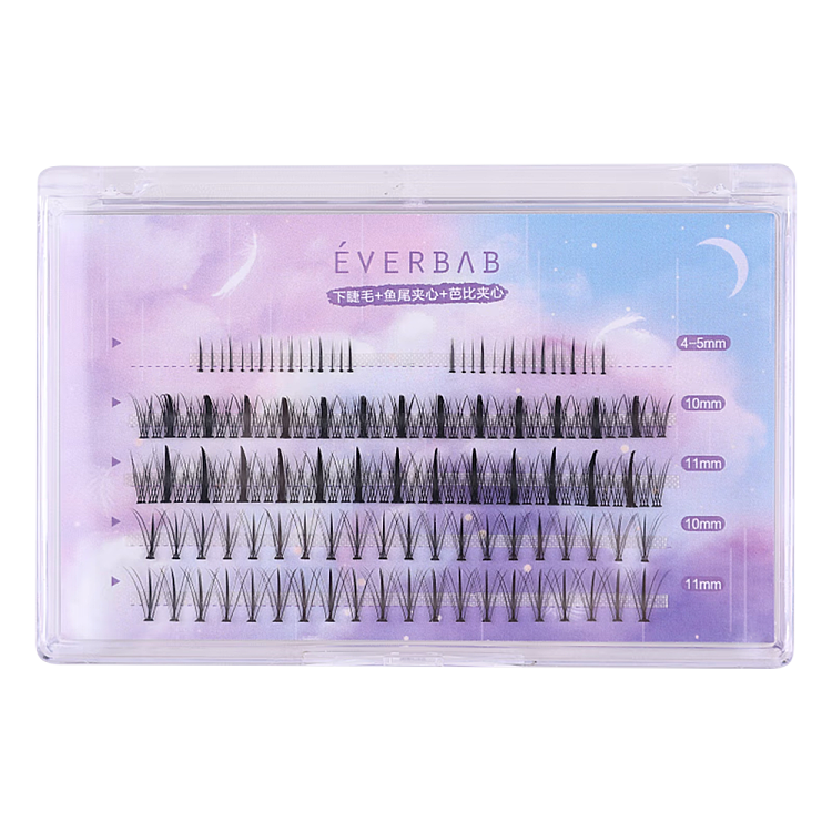 everbab-false-eyelash-single-cluster-lower-eyelash-fish-tail-clip-barbie-clip-1