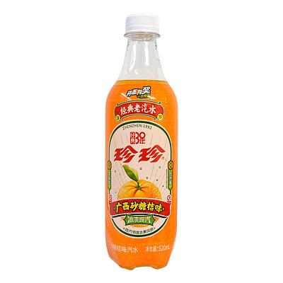 珍珍 沁爽砂糖桔味饮料 520ml