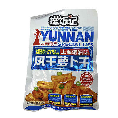 撵饭记 风干萝卜干 上海葱油味 袋装 80g