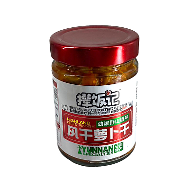撵饭记 风干萝卜干 劲爆野山椒味 218g