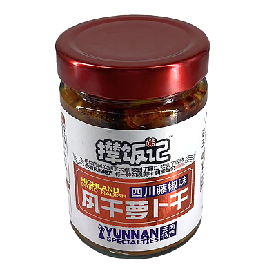 撵饭记 风干萝卜干 四川藤椒味 218g