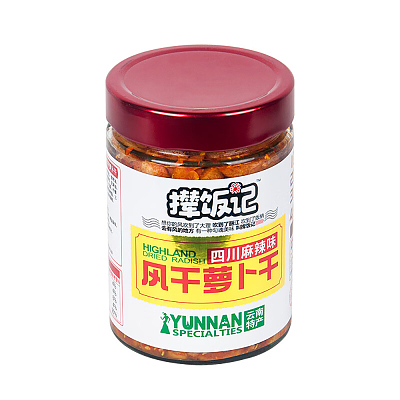 撵饭记 风干萝卜干 四川麻辣味 218g