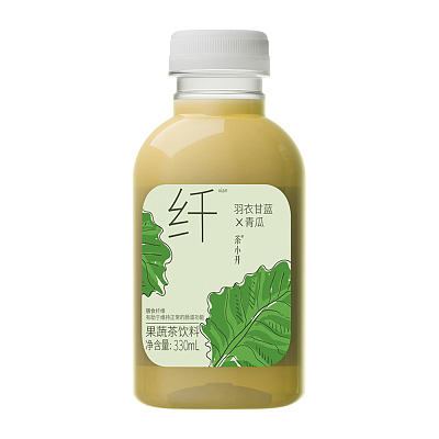 茶小开 羽衣甘蓝 青瓜果蔬茶饮料 330ml