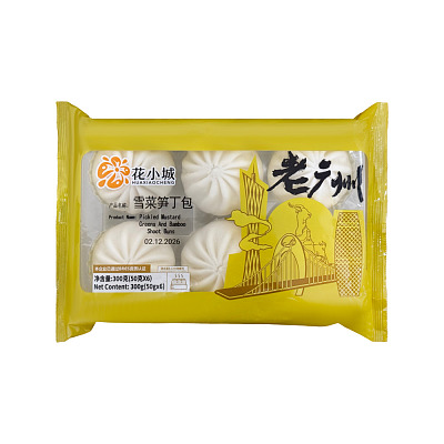 【冻】花小城 雪菜笋丁包 6枚入 300g
