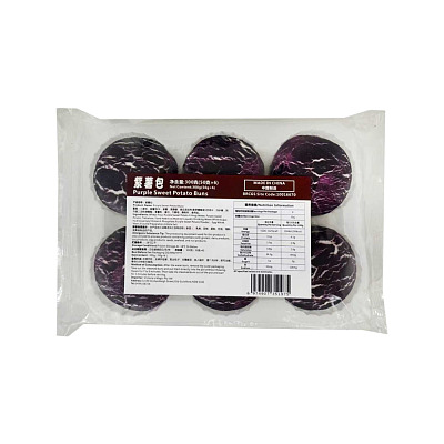 【冻】花小城 紫薯包 6pcs 300g