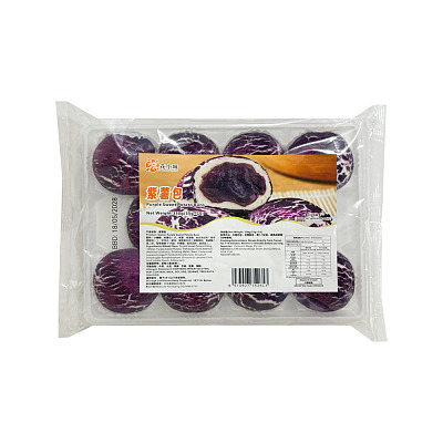 【冻】花小城 紫薯包 10pcs 350g