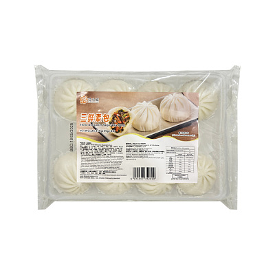 【冻】花小城 三鲜素包 10pcs 350g