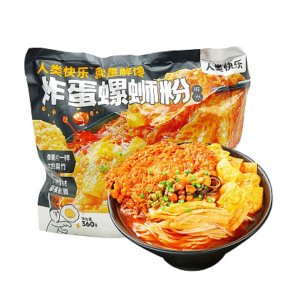 人类快乐 柳州炸蛋螺蛳粉 360g