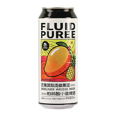 潮力版 果泥啤酒 芒果凤梨流体 500ml