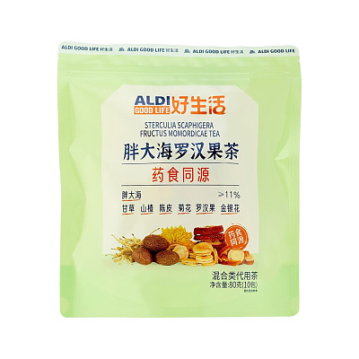 【全澳独家】奥乐齐(中国) 好生活 胖大海罗汉果茶 80g